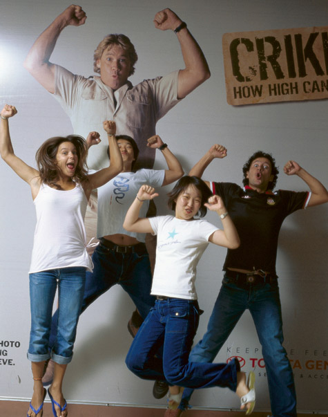 Students jumping for joy Students jumping for joy