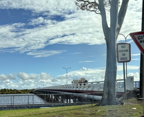 Bribie Bridge to the mainland